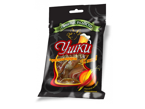 Уши свиные с красным перцем "Пивные радости" (100гр) в Сочи