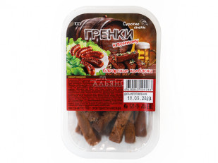 Щечки судака вяленые (500 гр): Сурские гренки Баварские колбаски (100 гр)