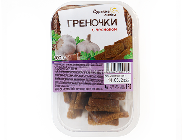 Сурские гренки с Чесноком (100 гр) в Сочи