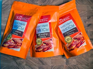 КВАНТОРГ Ушки по-тайски с соусом кимчи 150гр/уп: Мясо (АЛЬЯНС) вяленое свинина 