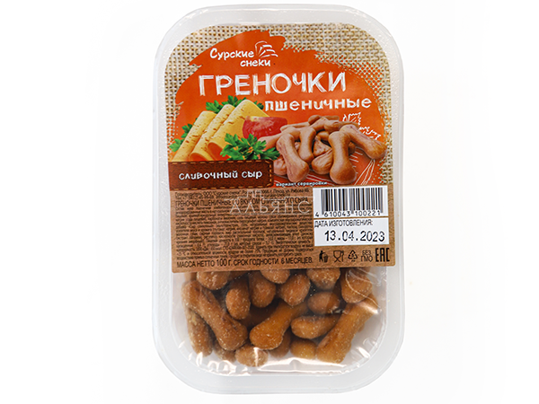 Сурские (ПШЕНИЧНЫЕ) Сливочный сыр (100 гр) в Сочи