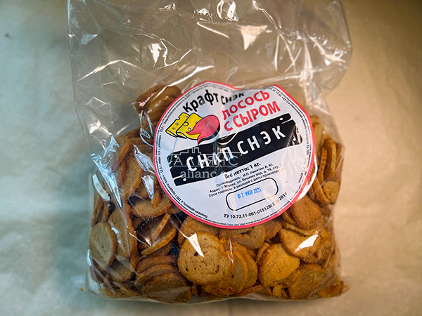 Снапсы ПШЕНИЧНЫЕ "Лосось с сыром" в Сочи