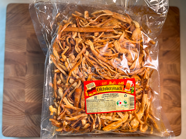 Нитка ЖАРЕНАЯ "Краб" Oktobtersnak 1 кг (сырный продукт) в Сочи