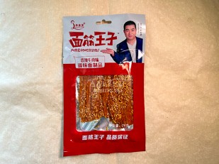 Арахис: Мучные полоски КРАСНЫЕ со вкусом пряной говядины 76 гр