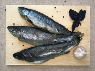 Кальмар кольца со вкусом Том Ям: Форель радужная вяленая