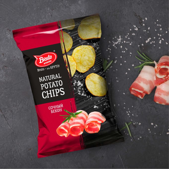 Картофель «Бруто» со вкусом бекона 130 гр. в Сочи
