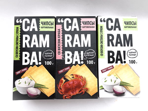 Чипсы "CARAMBA" ассорти 100 гр. в Сочи