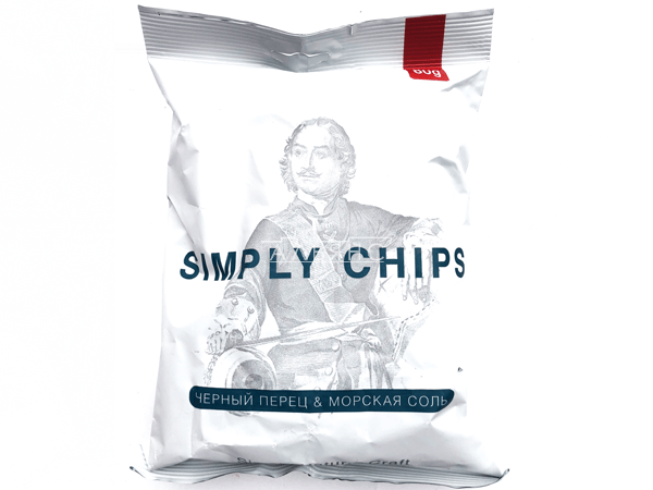 Картофельные чипсы "Simple chips" Морская соль и черный перец 80 гр. в Сочи
